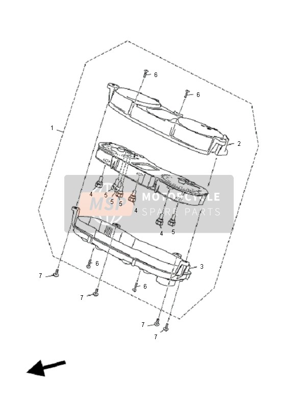 39DH35002100, Geschwindigkeitsmesser, Yamaha, 0